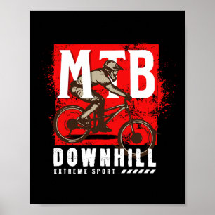 Enduro Downhill Mountain Biking, Trail Rider Mtb R Poster