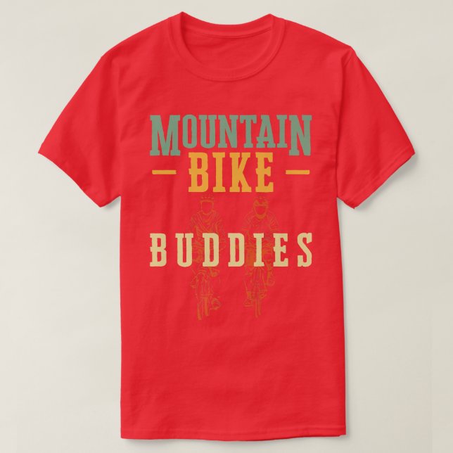Enduro MTB Mountain Bike Riding Downhill Besties V T-Shirt (Design Front)