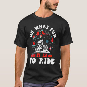 Enduro Mtb Mountain Bike Riding Downhill Christmas T-Shirt