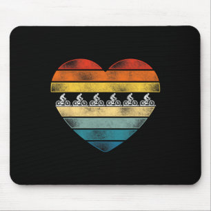 Enduro Mtb Mountain Bike Riding Downhill Heart Ret Mouse Pad