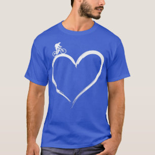 Enduro MTB Mountain Bike Riding Downhill Heart T-Shirt