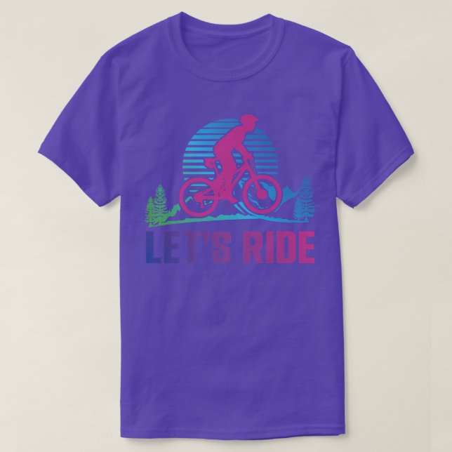 Enduro MTB Mountain Bike Riding Downhill Retro 80s T-Shirt (Design Front)
