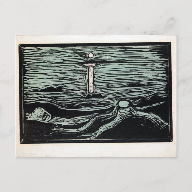 Endvard Munch Mystical Shore Postcard (Front)