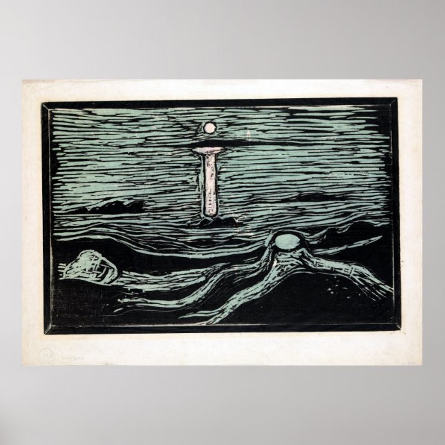 Endvard Munch Mystical Shore Poster (Front)