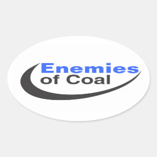 Enemies of Coal Oval Sticker