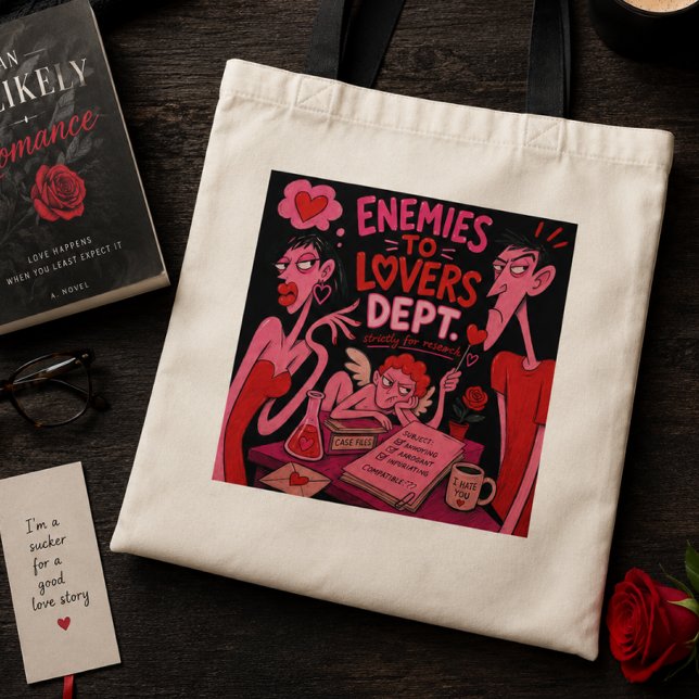 Enemies To Lovers Romance Reader Tote Bag (Creator Uploaded)