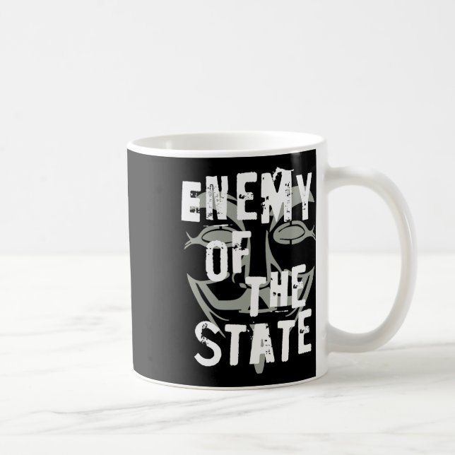 Enemy Of The State Anonymous #resist  Coffee Mug (Right)