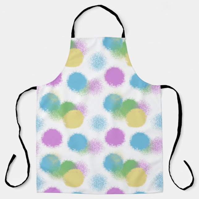 Energetic Candy Colour Abstract Apron  (Front)