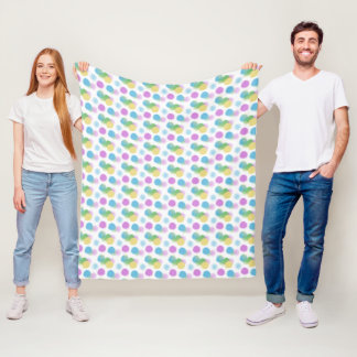 Energetic Candy Colour Abstract Fleece Blanket