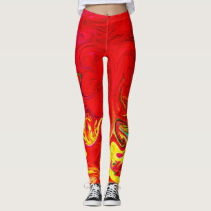 Energetic Colour Burst Pattern Leggings