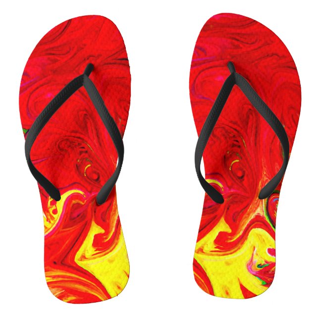 Energetic Colour Burst Pattern Thongs (Footbed)