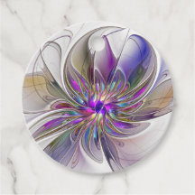 Energetic, Colourful Abstract Art Flower Custom