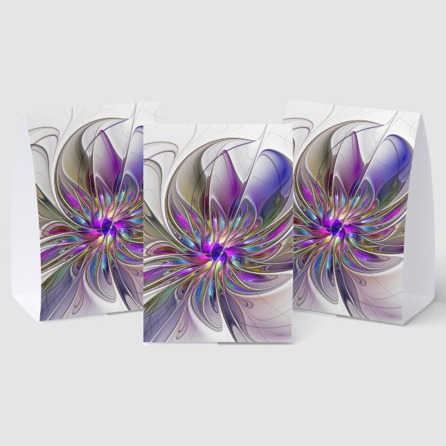 Energetic, Colourful Abstract Fractal Art Flower (Insitu(Multi))