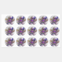 Energetic, Colourful Abstract Fractal Art Flower