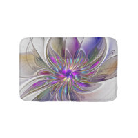 Energetic, Colourful Abstract Fractal Art Flower