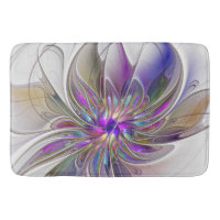 Energetic, Colourful Abstract Fractal Art Flower