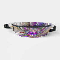 Energetic, Colourful Abstract Fractal Art Flower