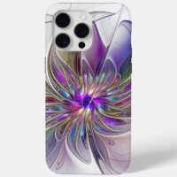 Energetic, Colourful Abstract Fractal Art Flower