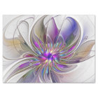 Energetic, Colourful Abstract Fractal Art Flower