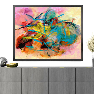 Energetic Colourful Abstract Painting Photo Print