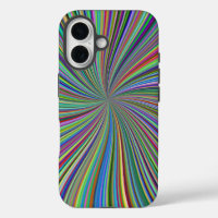 Energetic Colourful Ribbon Sunburst