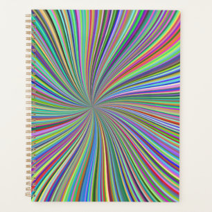 Energetic Colourful Ribbon Sunburst Planner
