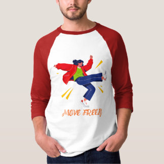 Energetic Dance Move Youth Graphic T-Shirt
