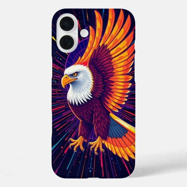 Energetic Eagle in Vibrant Colours – Bold Mobile Case-Mate iPhone Case (Back)