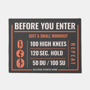 Energetic Entrance Decor – Fitness Fun Doormat