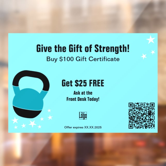 Energetic Gym Christmas Gift Certificate Promotion (Sheet 2)