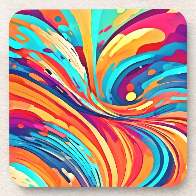 Energetic Harmony in Form  Coaster (Front)