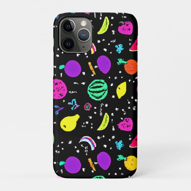 Energetic Neon Fruit Dance Case-Mate iPhone Case (Back)
