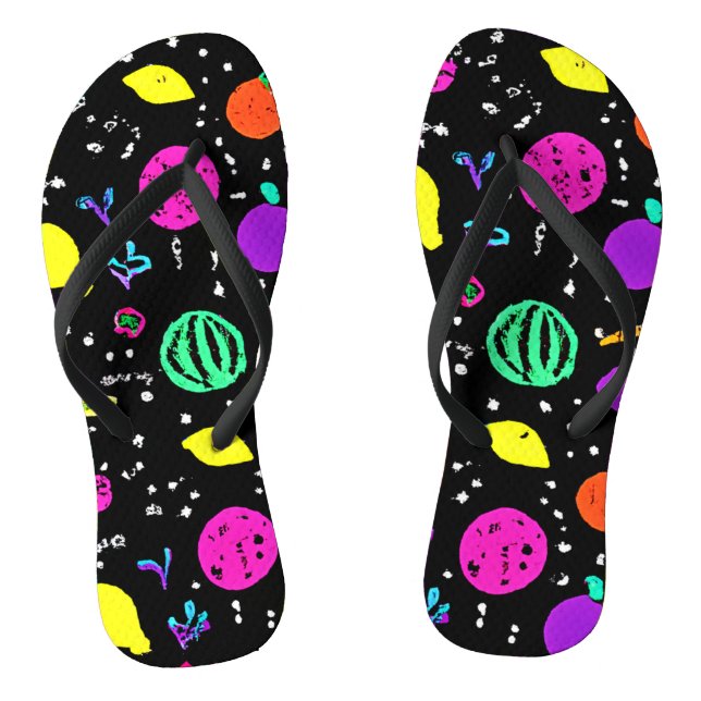 Energetic Neon Fruit Dance Thongs (Footbed)