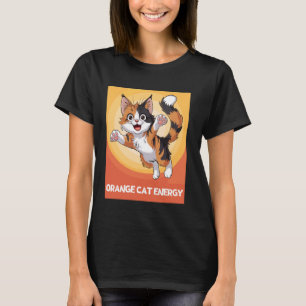 Energetic Orange Cat Funny Cute Lover Orange Cat E T-Shirt