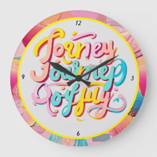 "Energetic Path Art" Large Clock