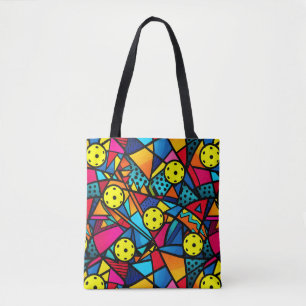 Energetic Pickleball Flow Tote Bag