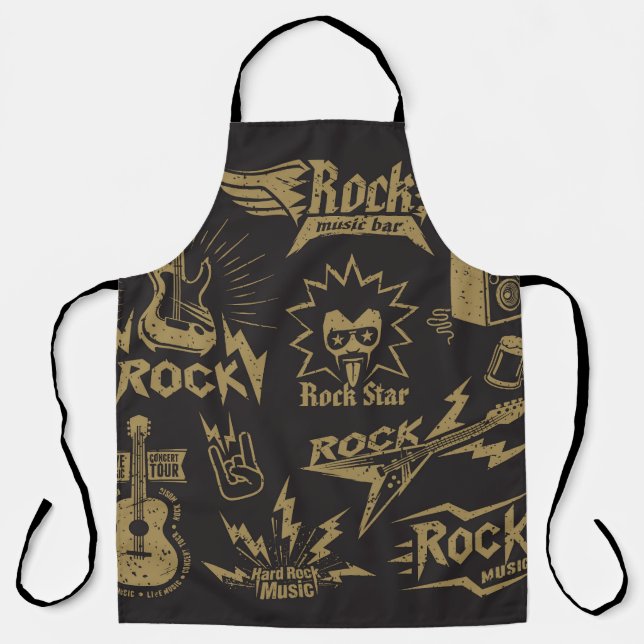 Energetic rock music essence apron (Front)