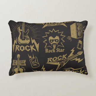 Energetic rock music essence decorative cushion