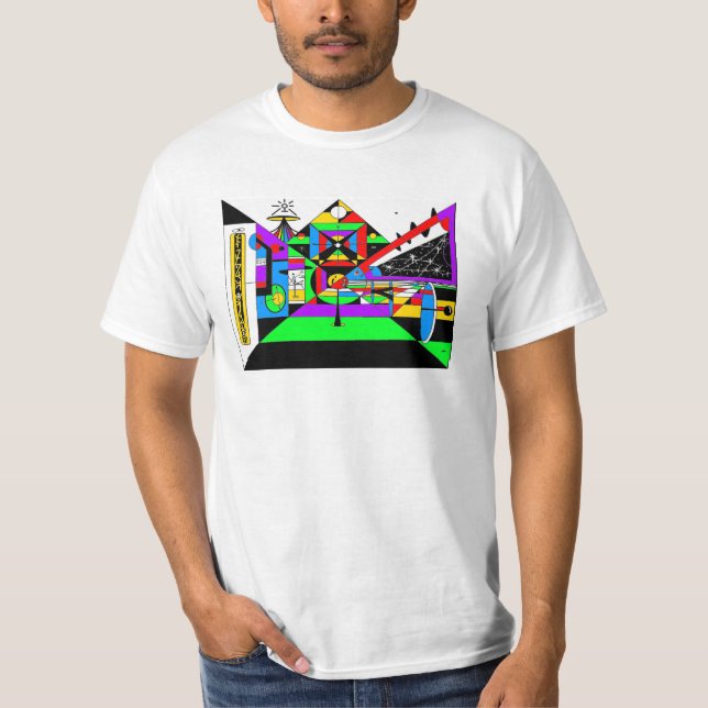 Energetic self-contemplation device- coloured T-Shirt (Front)