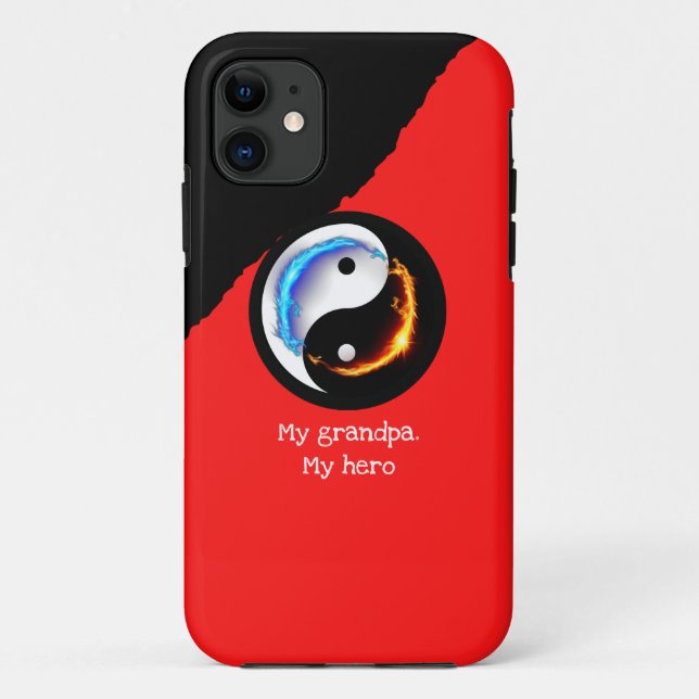 Energetic Yin Yang Symbol Case-Mate iPhone Case (Back)