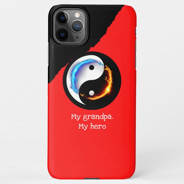 Energetic Yin Yang Symbol iPhone Case (Back)