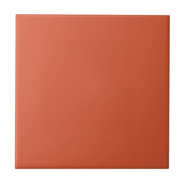 Energetically Orange Square Kitchen and Bathroom Ceramic Tile (Front)