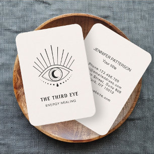 Energie Heiler Reiki Spiritual Beige Business Card