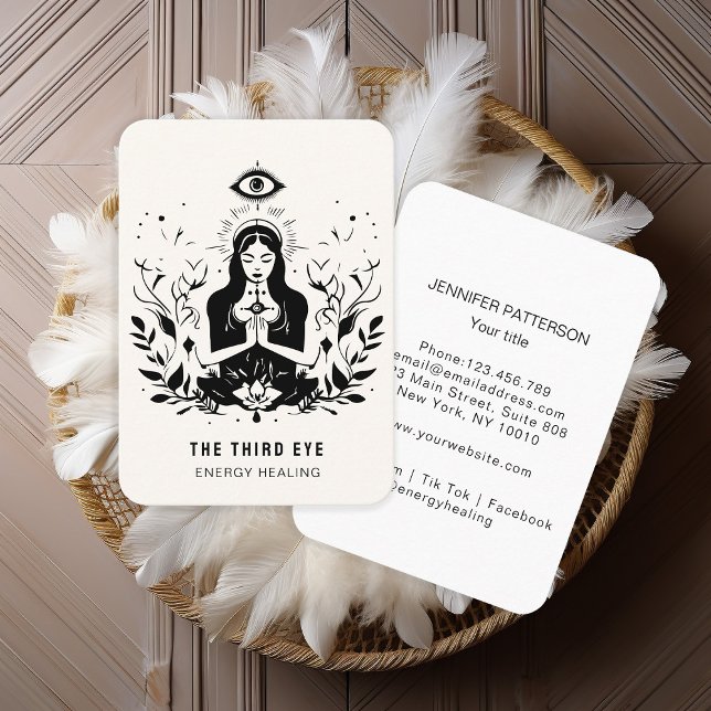 Energie Heiler Reiki Spiritual Business Card (Creator Uploaded)