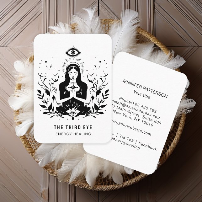 Energie Heiler Reiki Spiritual Business Card (Creator Uploaded)