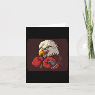 Energise Your Look With This Eagle In Boxing Glove Card