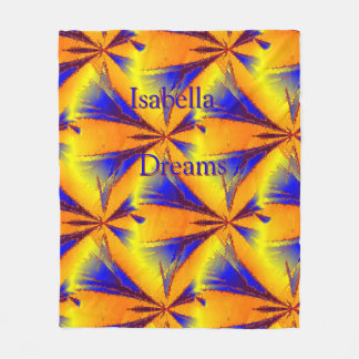 Energy Abstract Stars Personalized Fleece Blanket