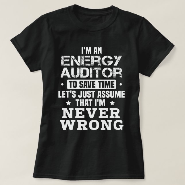 Energy Auditor T-Shirt (Design Front)