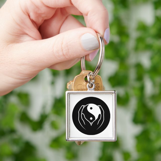Energy Balance Yin Yang Keychain (Hand)