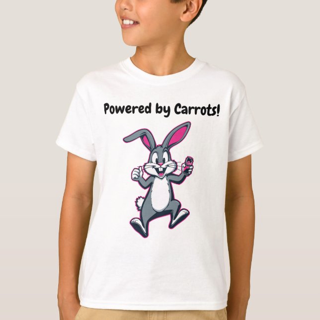 Energy Bunny Kids Tee – Cute Rabbit Shirt (Front)